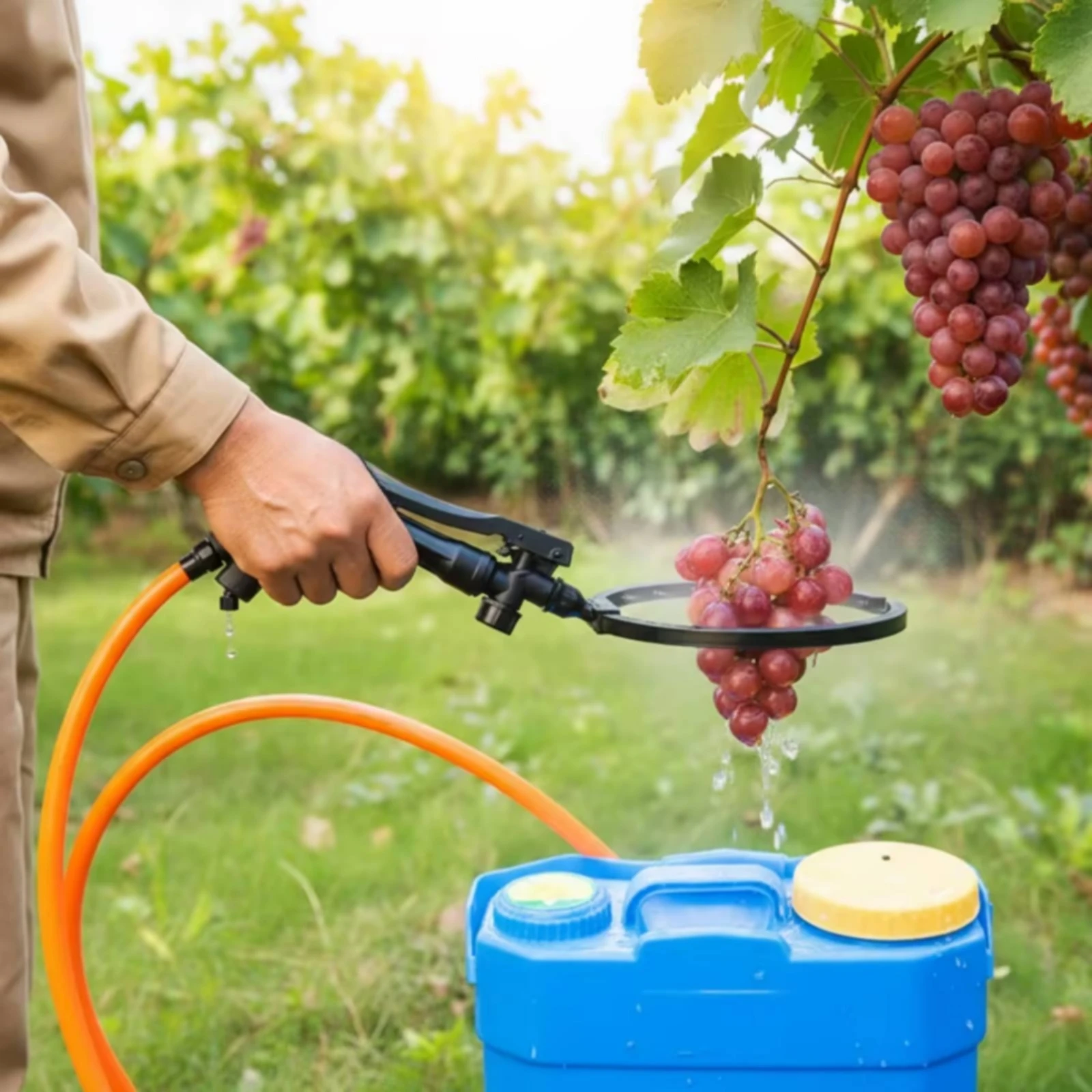 

Spray Circular Attachment Water-Saving Fruit Cluster Sprayer for Farmers, Orchard, Vineyard