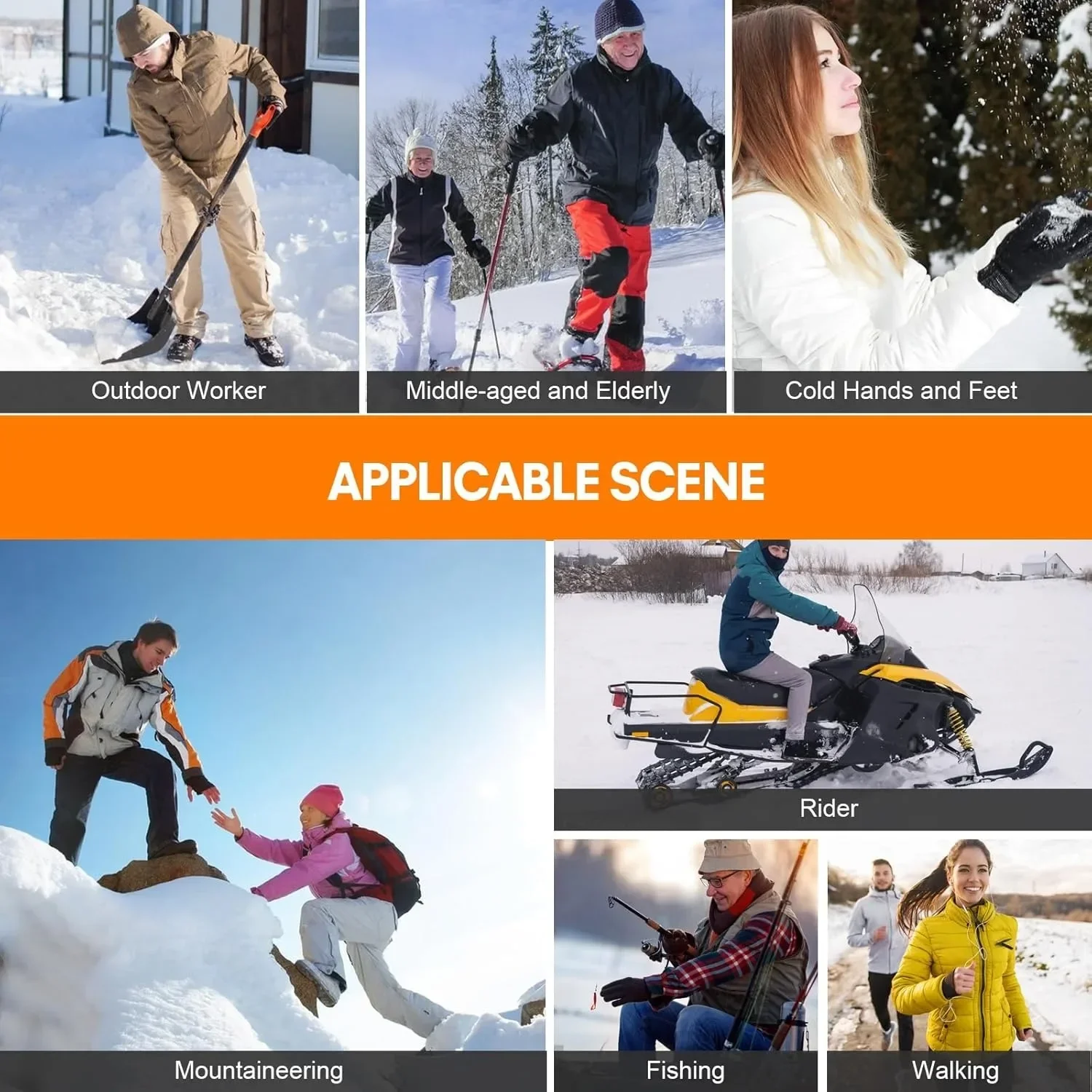 Nowe Podgrzewane Skarpety Elektryczne z Akumulatorem 6000mAh, Skarpety Grzewcze do Narciarstwa, Snowboardu, Sportów Outdoorowych, Ogrzewacze Stóp, Zimowe Skarpety Termiczne