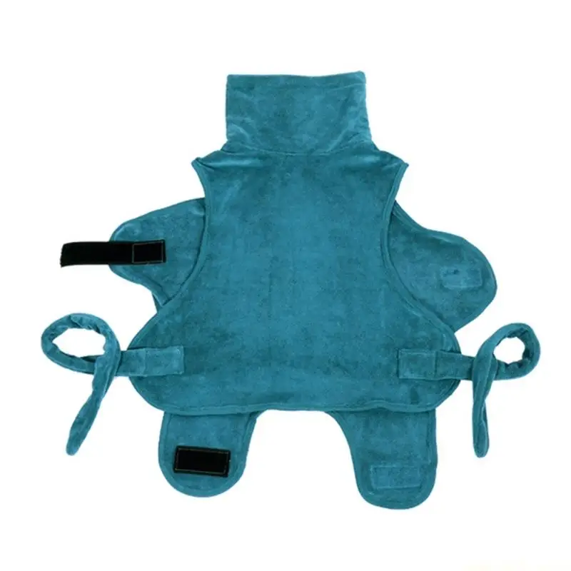 

QX2E Халат для собак с суперабсорбирующим и быстросохнущим полотенцем из микрофибры. Халат для душа для собак и кошек после