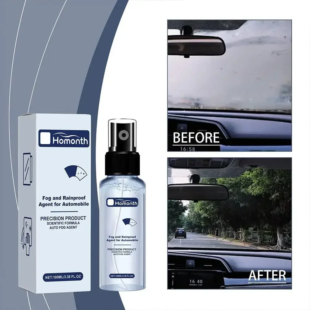 100ML Car Windshield Rain Repellent Spray Anti-fog Rain Proof Agent Multifunctional Car Mirrors Windows Sprayer