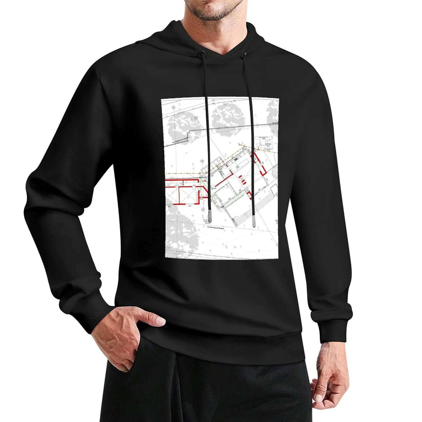 

Architect building plan design Pullover Hoodie blouse men clothes autumn new products men's autumn clothes hoodie men