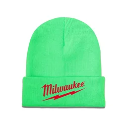 Popular W-milwaukeed Logo 1pc Winter New Men's Knitted Hat Fashion Versatile Women's Outdoor Sports Leisure Warm Hat Thick Hat