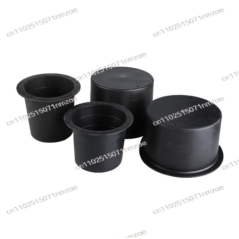 

Одноразовая пластиковая встроенная втулка — черная форма отверстия для открытия строительных труб и вставки для цветочного горшка