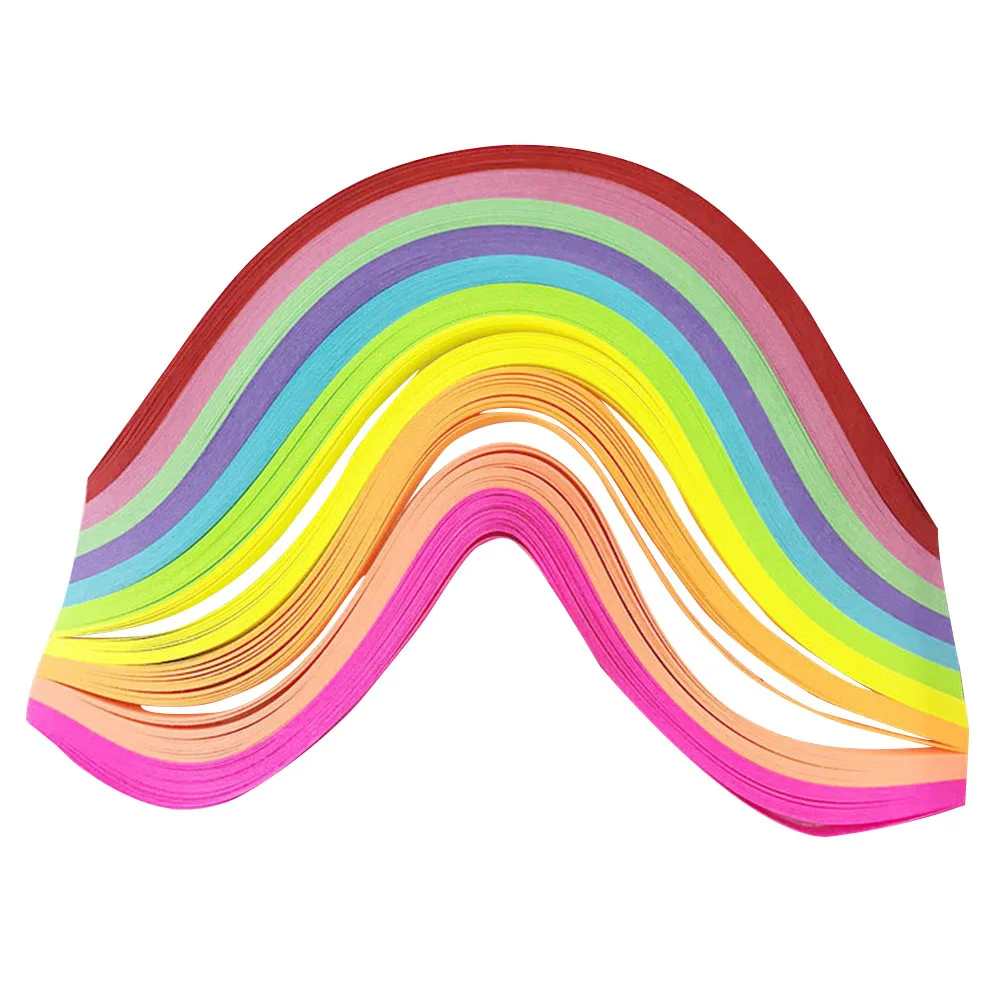 500 قطعة من ورق اوريغامي على شكل نجمة شرائط مزدوجة الجوانب يمكنك صنعها بنفسك شرائط ورق أوريغامي مصنوعة يدويًا على شكل نجمة ملونة قابلة للطي