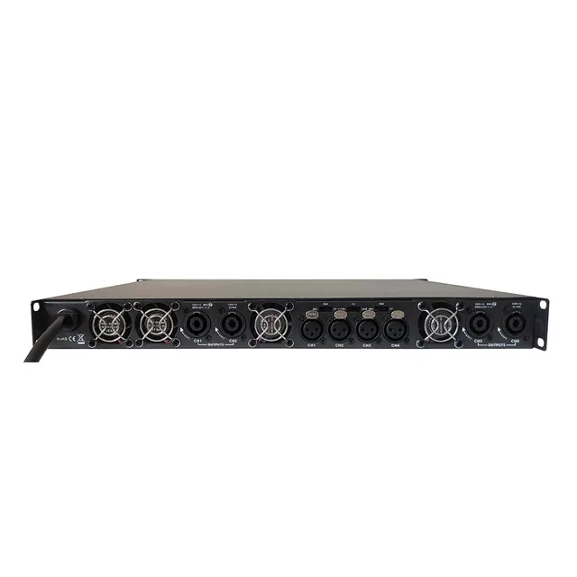 

High power 4*1500 professional power amplifier D Class 1U professional power amplifier stage professional sound system