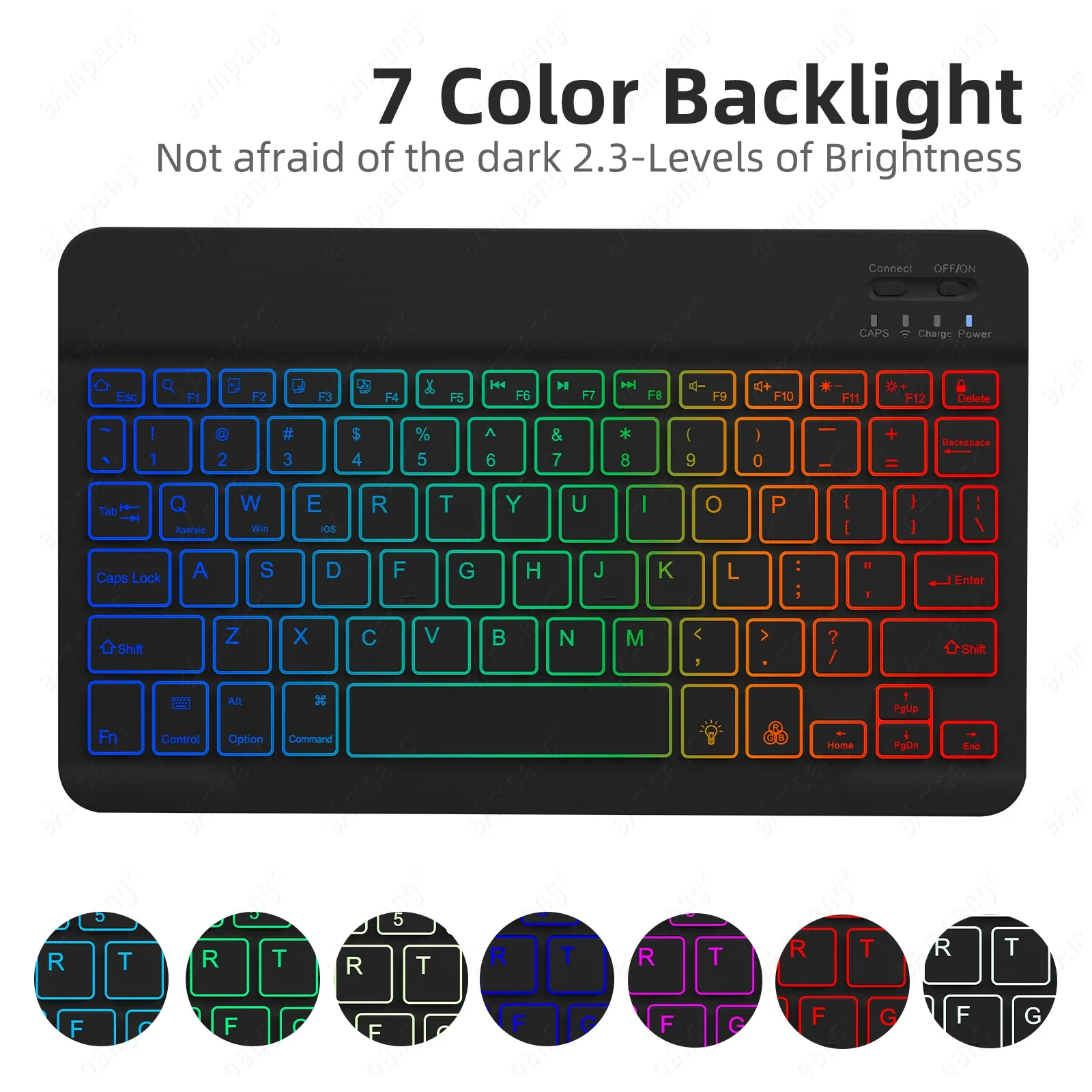 Keyboard Case For Samsung Galaxy Tab A9 Plus A9+ 11 Inch X210 X215 X216 Korean Spanish Portuguese Backlight Keyboard Cover Funda