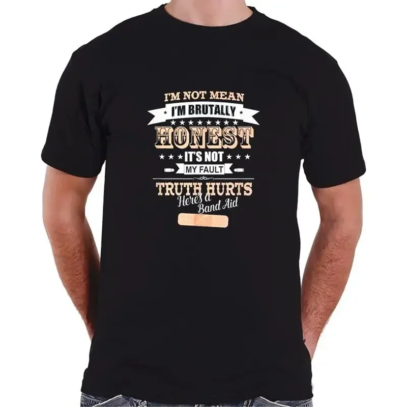 NOUVEAU T-SHIRT LIMITÉ « I'm Not Mean Honest The Truth Hurts » drôle, taille S à 3XL