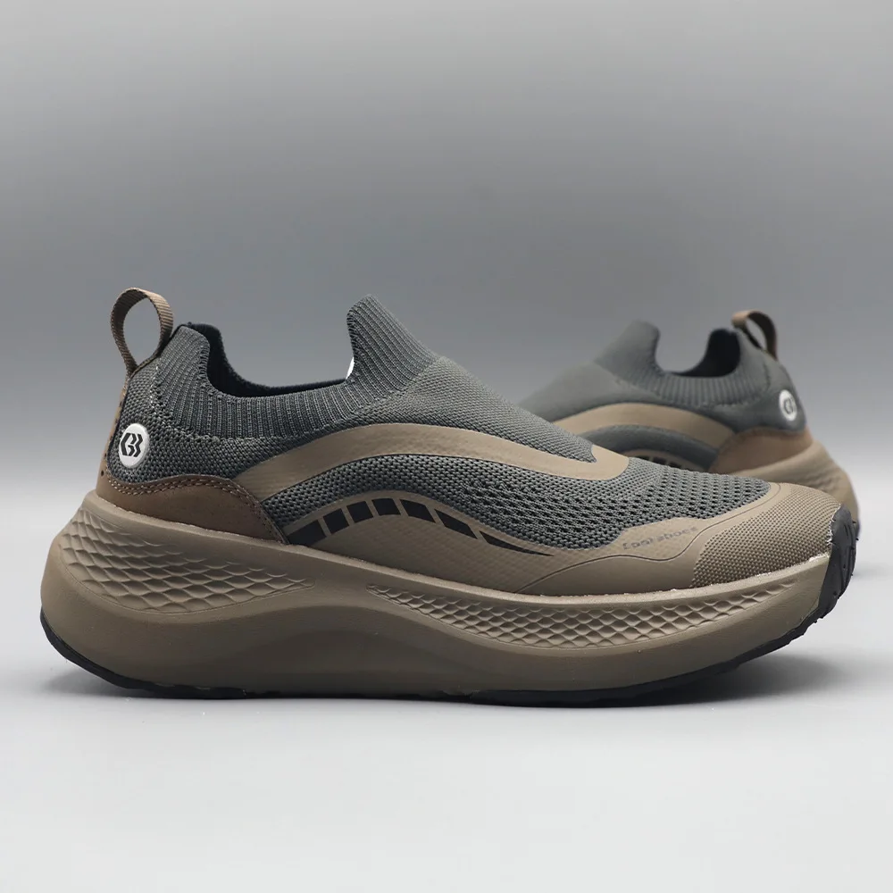Spring New Shoes for Men Breathable Knit Casual Shoes Lightweight Sport Shoes Youth Street Slip-on Sneaker