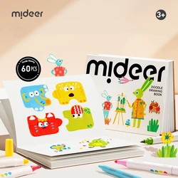 Mideer 60 Sheets Doodle Drawing Book Children Sketchbook Paper Thickening 140g A4 Double-Faced Graffiti Coloring Book Kids 3Y+
