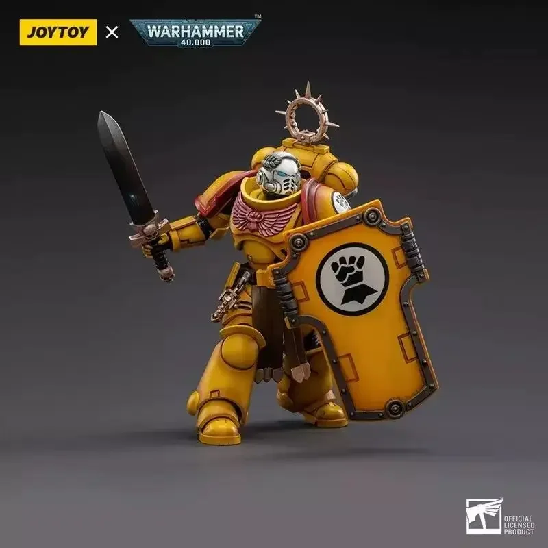 

JOYTOY 1/18 Action Figure Warhammer 40K Imperial FistsVeteran Brother Thracius Anime Action Figure Model Toys Doll Gift In Stock