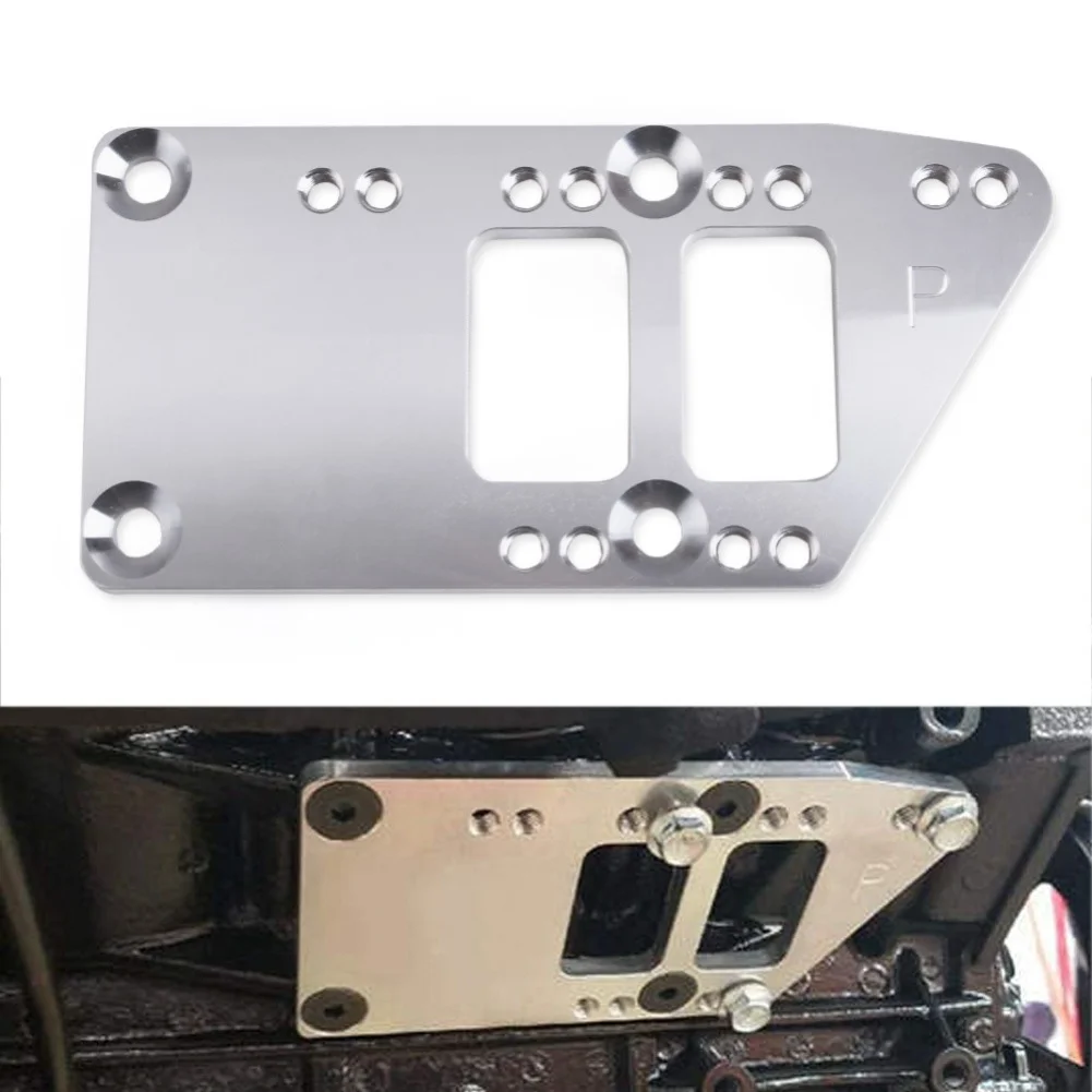 For LS Swap Motor Mount Adapter Plates Fit For LS1 For LS3 For LS2 LQ4 LQ9 For LS6 L92 Aluminum Alloy Vehicle Mount