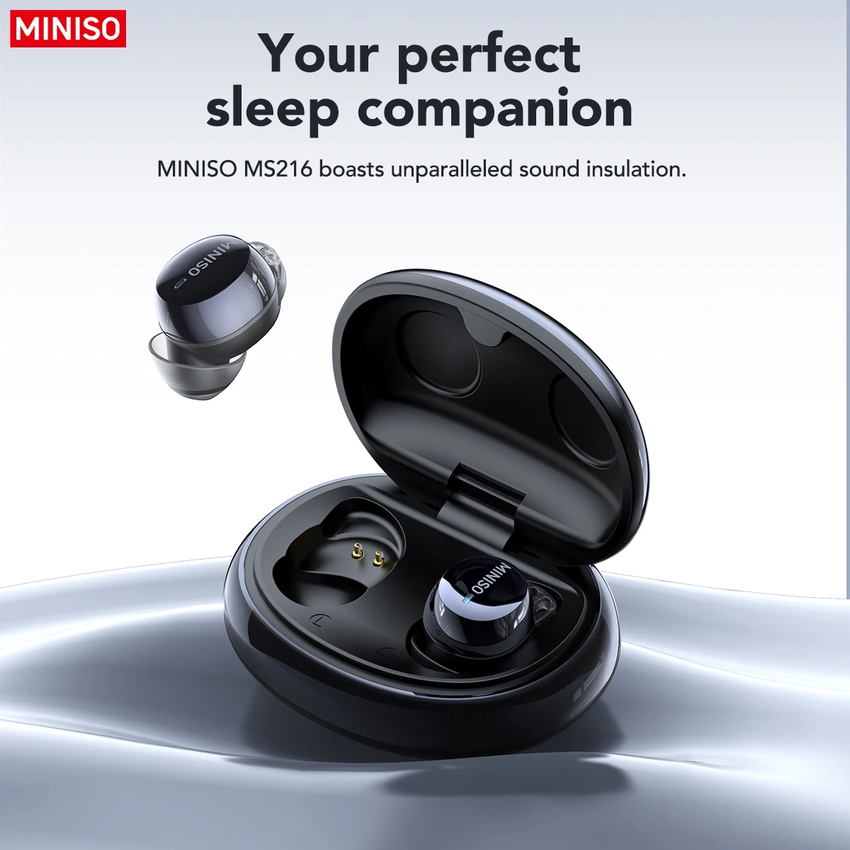 Audífonos Inalámbricos MINISO MS216 TWS Bluetooth 6.0 con Traductor IA, Audífonos Intrauditivos TWS Ultraligeros