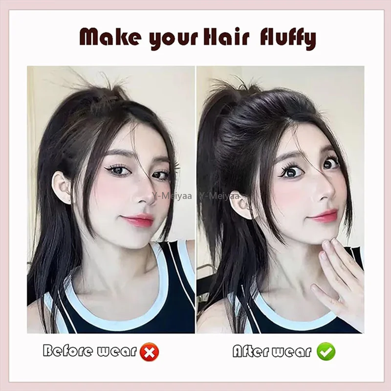 1PC Perücke Kissen Stabile Haar Wurzeln Volumizing Faser Einsatz Kamm Unsichtbare Flauschigen Haar Pad Weibliche Erhöhung Artefakt Frisur – Detail 6