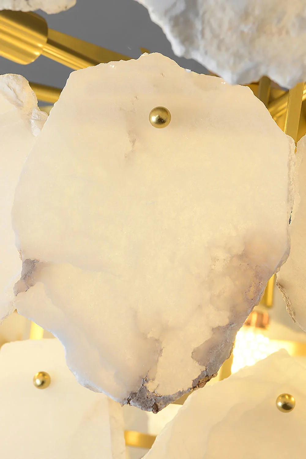 Natural Marble LED Dimmable Gold Silver