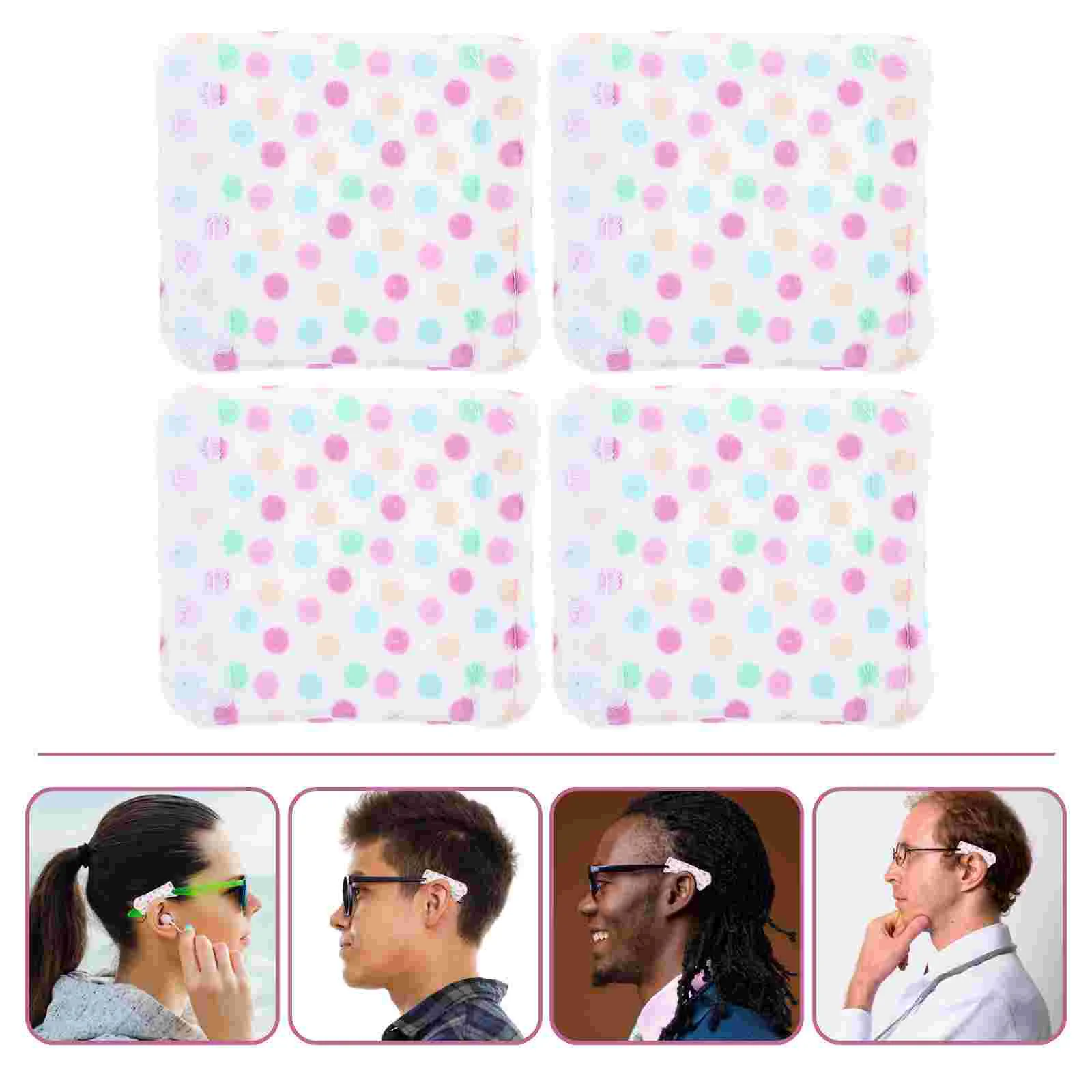 4 Pcs Ear Cushions Saver Mask Glasses Pads Wraps Sunglasses Protector Coctail