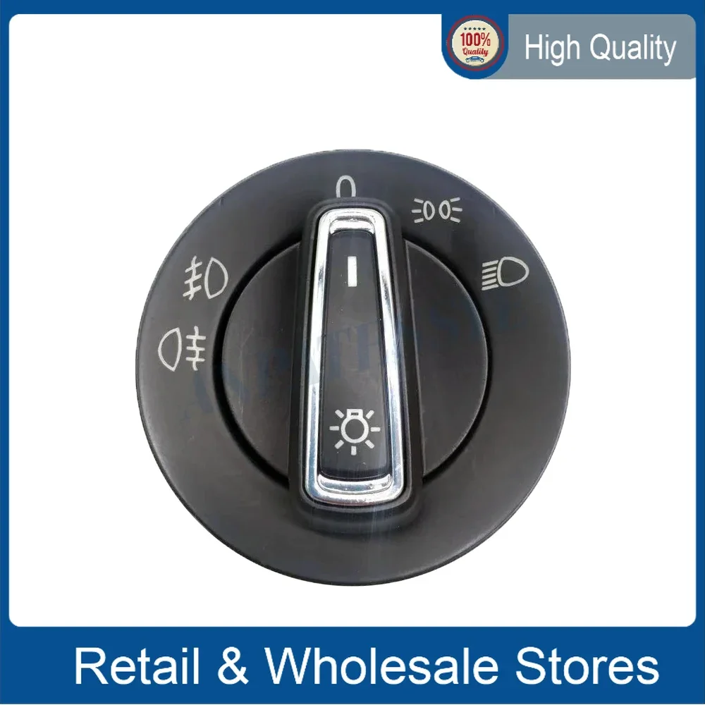 18D 941 431A 18D 941 431 A 18D941431A 6RD 941 431 chrome headlight switch contorl Manual For passat polo Tiguan 2015- 6RD941431
