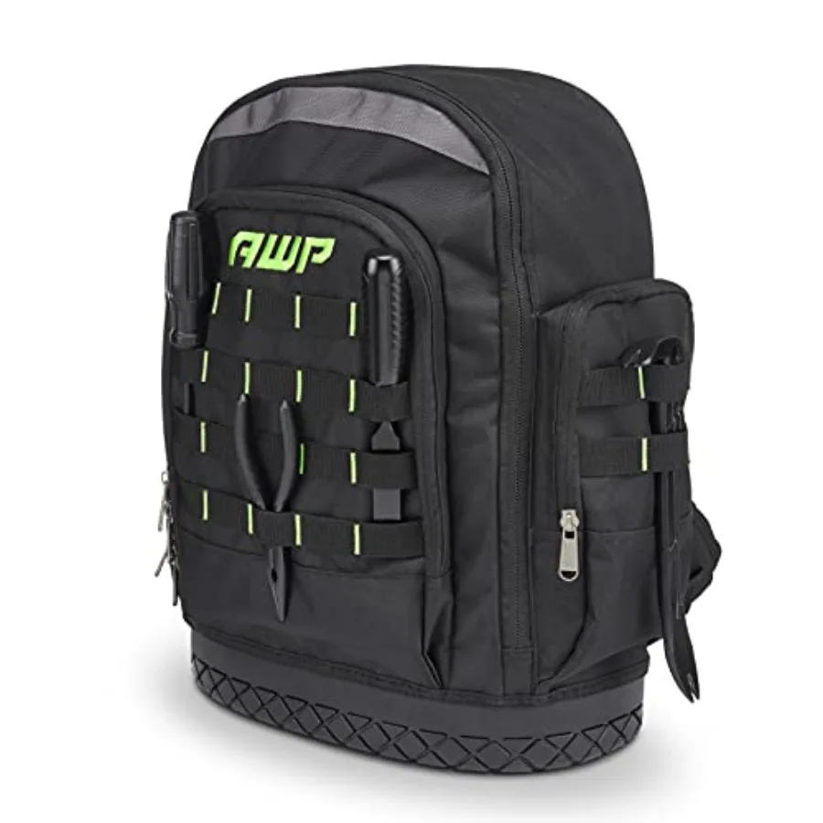 

Extreme Tool Backpack Rugged Polyester Jobsite Backpack with Waterproof Molded Base Padded Shoulders and Waist Straps 23 Tool S