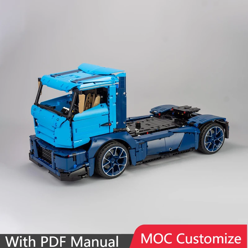 

2064 PCS MOC Customize Creative Blue TruckTruck Modular Building Blocks Model Educational Assembly Toy For Boys Christmas Gift