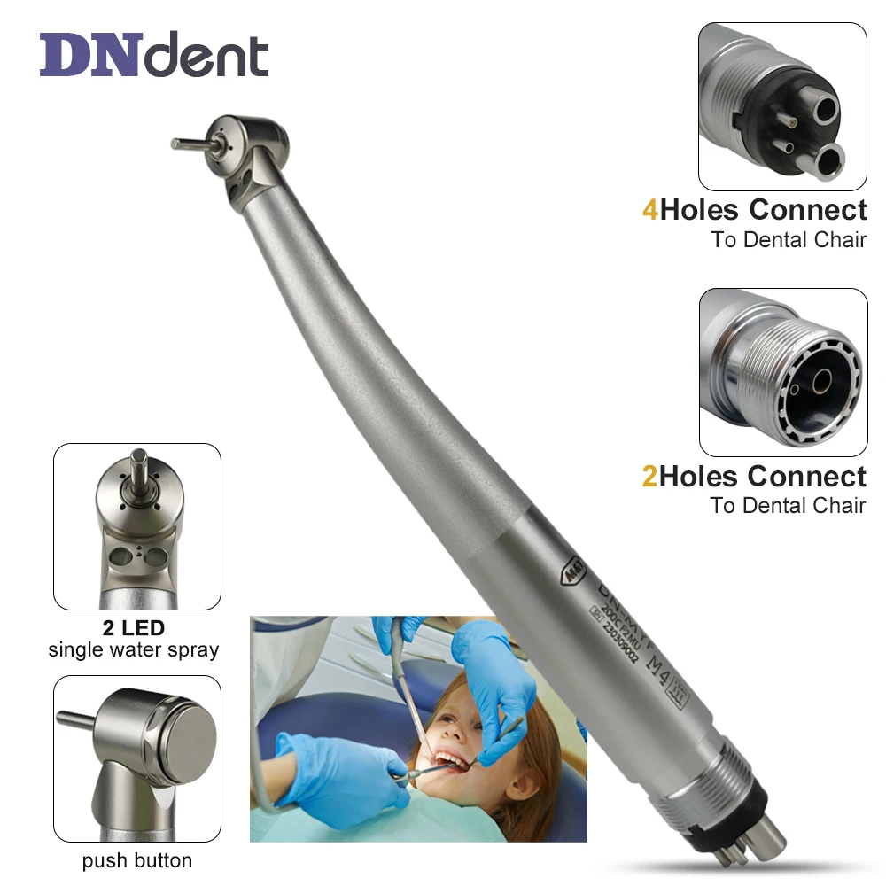 Dental Children handpiece mini head 2LED single water spray ceramic bearing rotor miniature head air Turbine dentist tool