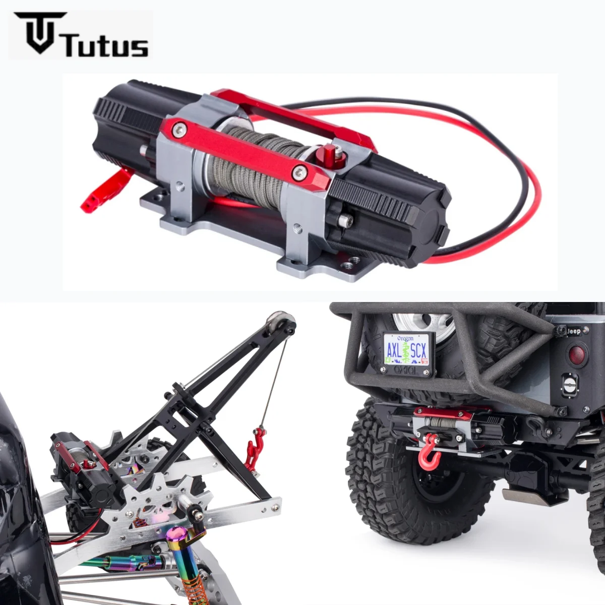 

Simulated Dual Motor Metal Winch 1/8 1/10 RC Crawler Car TRX4 SCX10 Traxxas RC4WD D90 KM2 Redcat YK4082 Upgrade Parts