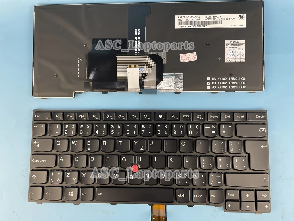 

Новая Чешская Словацкая клавиатура для Lenovo Thinkpad T440 T440P T440S T431S L440 E431 E440 L450 L470 T450 T450S T460 с подсветкой, указатель