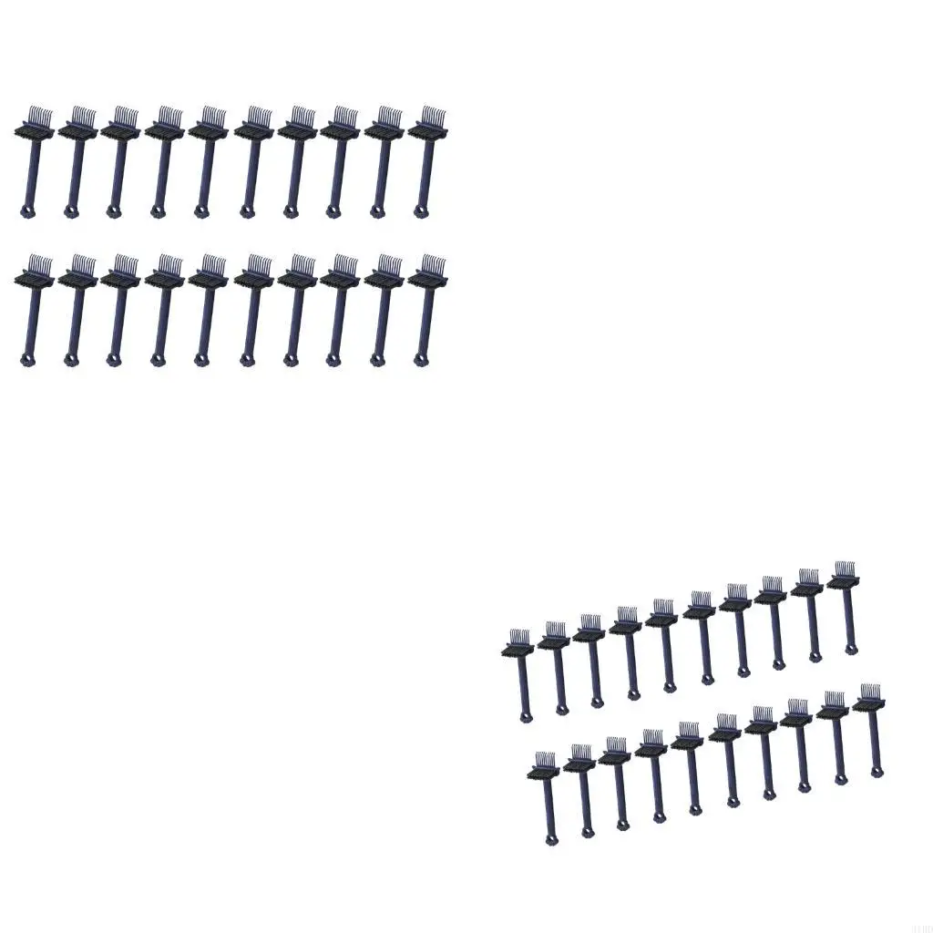   20pcs Ergonomic Comb Brush Cleaner for Secure Handling Removing Tangling Hair Embedded Dirt for Household Application