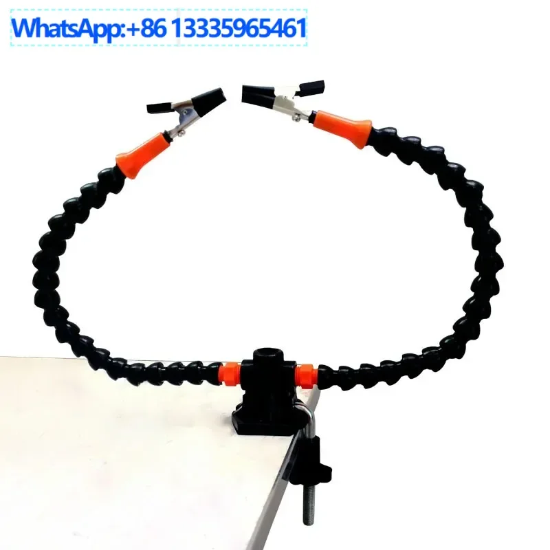 

10PCS universal arm auxiliary fixture 3 holes 2 arms, electric soldering iron bracket, welding, model aircraft
