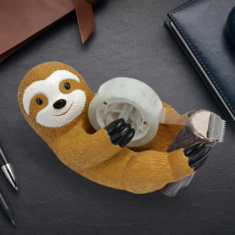 Tape Stand Sloth Small Office Desk Dispenser for Adhesive Portable Working