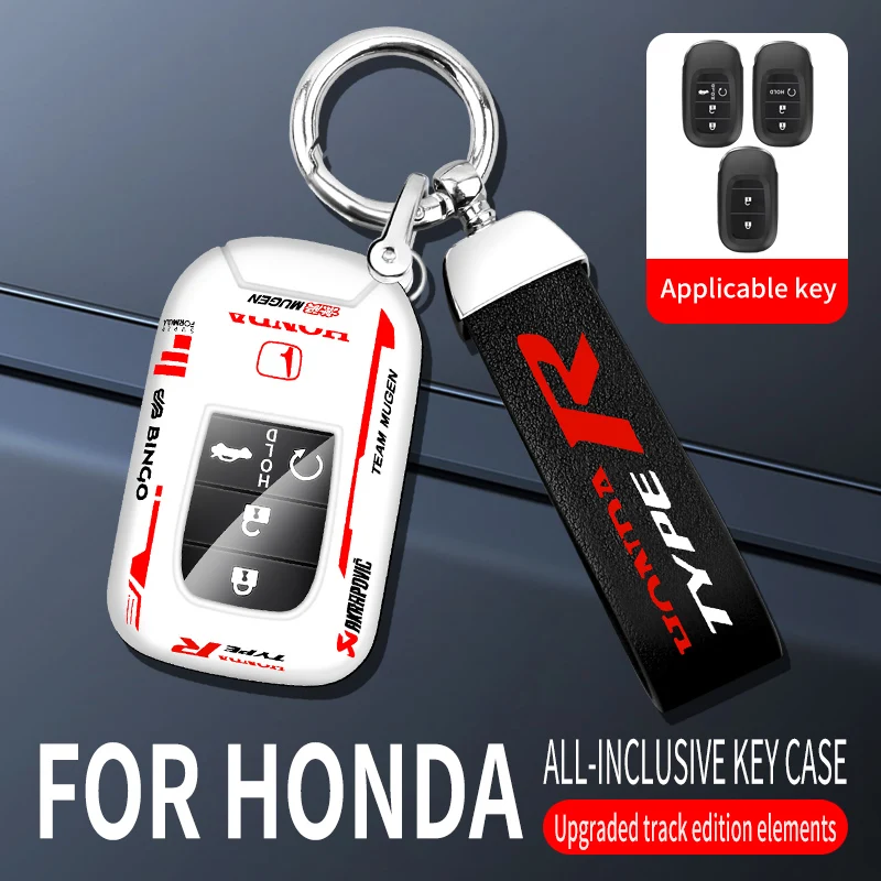 New Fashion Car Key Case Cover Bag Shell For For Honda Accord Odyssey Vezel CR-V ZR-V CIVIC UR-V XR-V HR-V 2023 2024 accessories