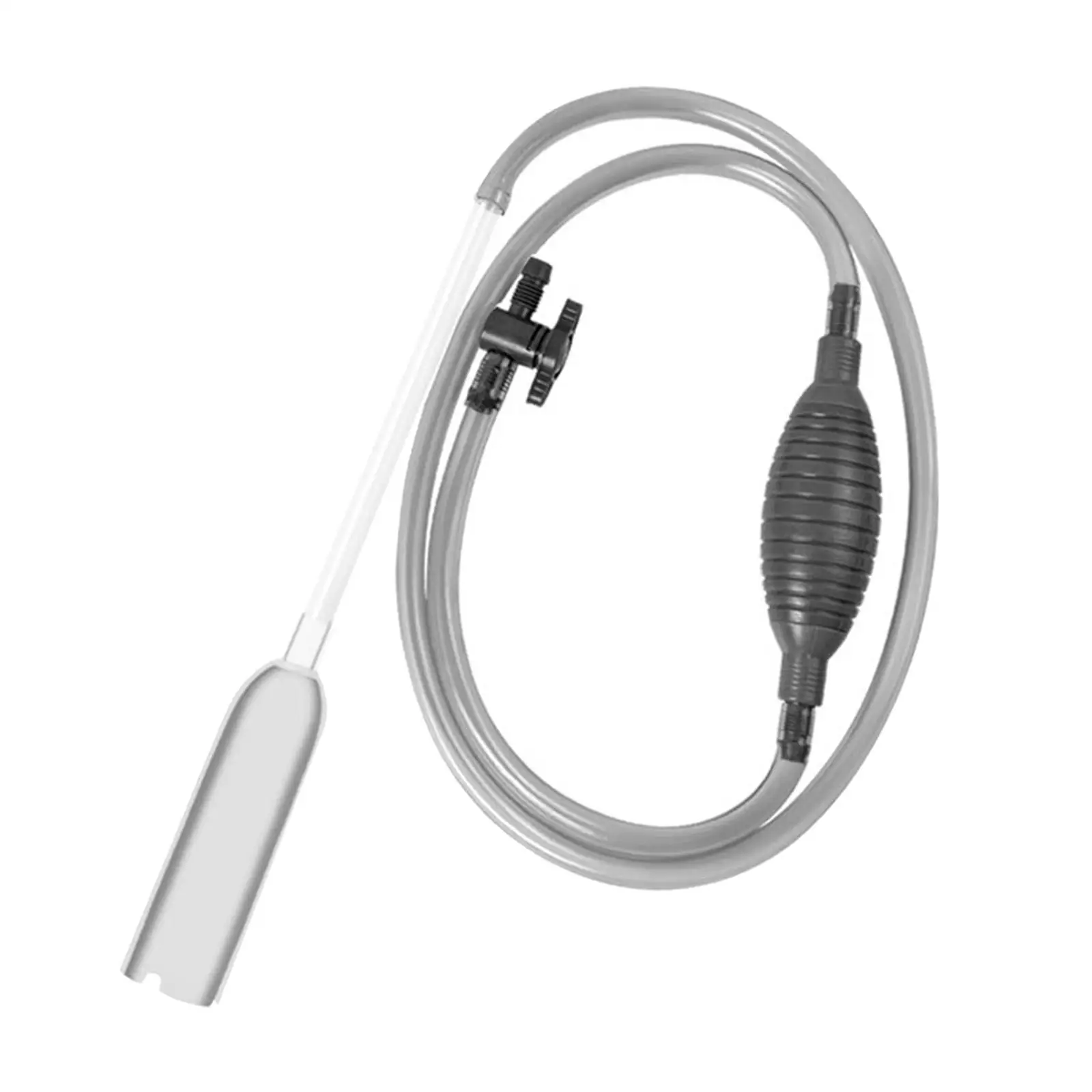 Portable Aquarium Gravel Cleaner Siphon Vacuum Fish Tank Water Pump Sludge Extractor Tool