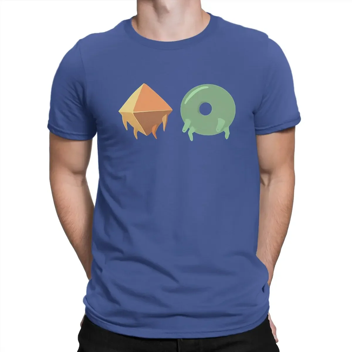 Men Round Collar Pure Cotton T Shirts Slay the Spire Game Short Sleeve Tee Shirt   Leisure Donu And Deca T-Shirts Adult Clothing image 3