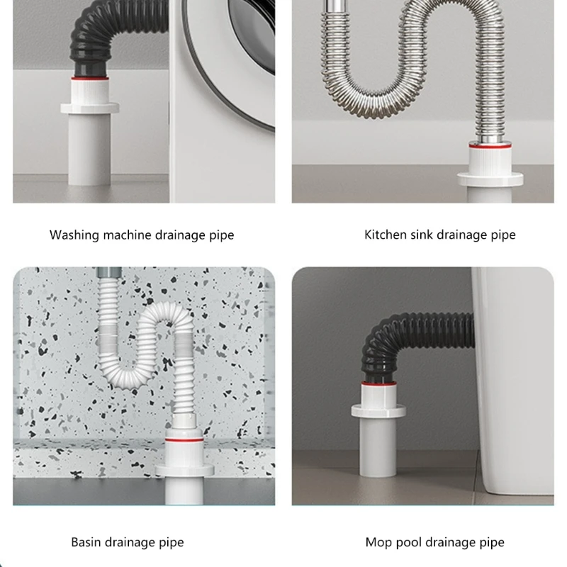 Mejoras drenaje cocina y baño sello olores sello drenaje ABS instalación Simple trampa drenaje desodorante eficaz