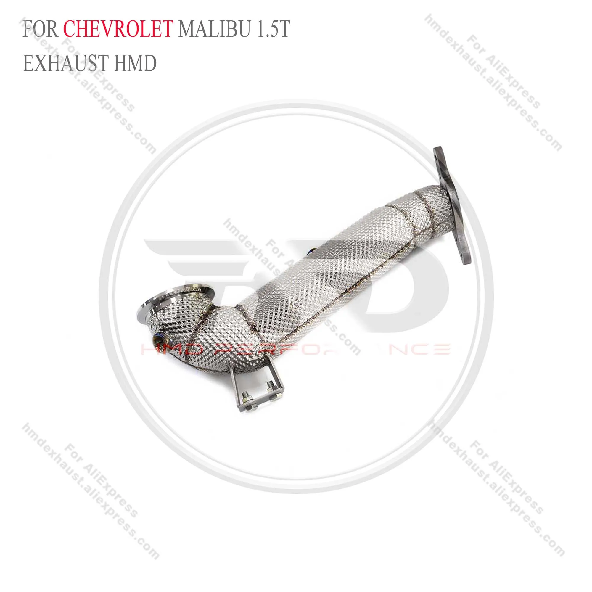 

High Flow Performance Downpipe for Chevrolet Malibu 1.5T HMD Exhaust System With Heat Shield Racing Pipe