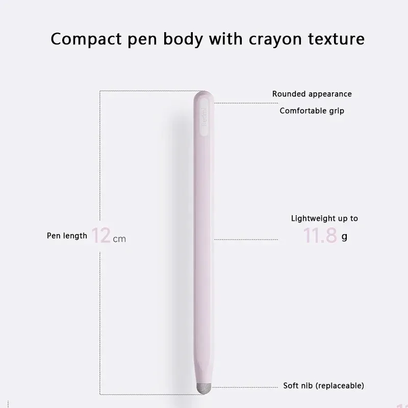 قلم Xiaomi Redmi Graffiti Stylus مناسب لمعظم شاشات اللمس بالسعة القابلة للاستبدال، قلم معدني 12 سم، قلم لوحي للجسم #4