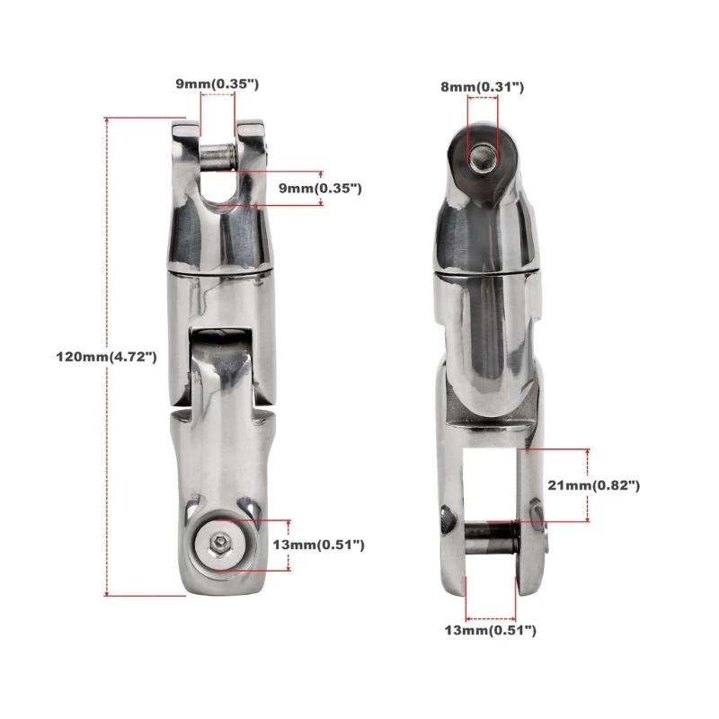 BoatsAnchors Swivels Connector 316 StainlessSteel Rotatable Anchors Connector Anchors for Boats6mm-8mm 8mm-10mm Chain
