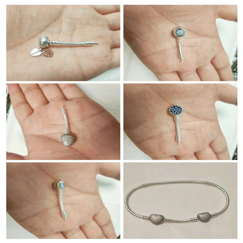Original Design 925 Sterling Silver Bracelet Extender Fit Women Bracelets Lengthen Lady Silver Jewelry Making 3.5cm And 4cm