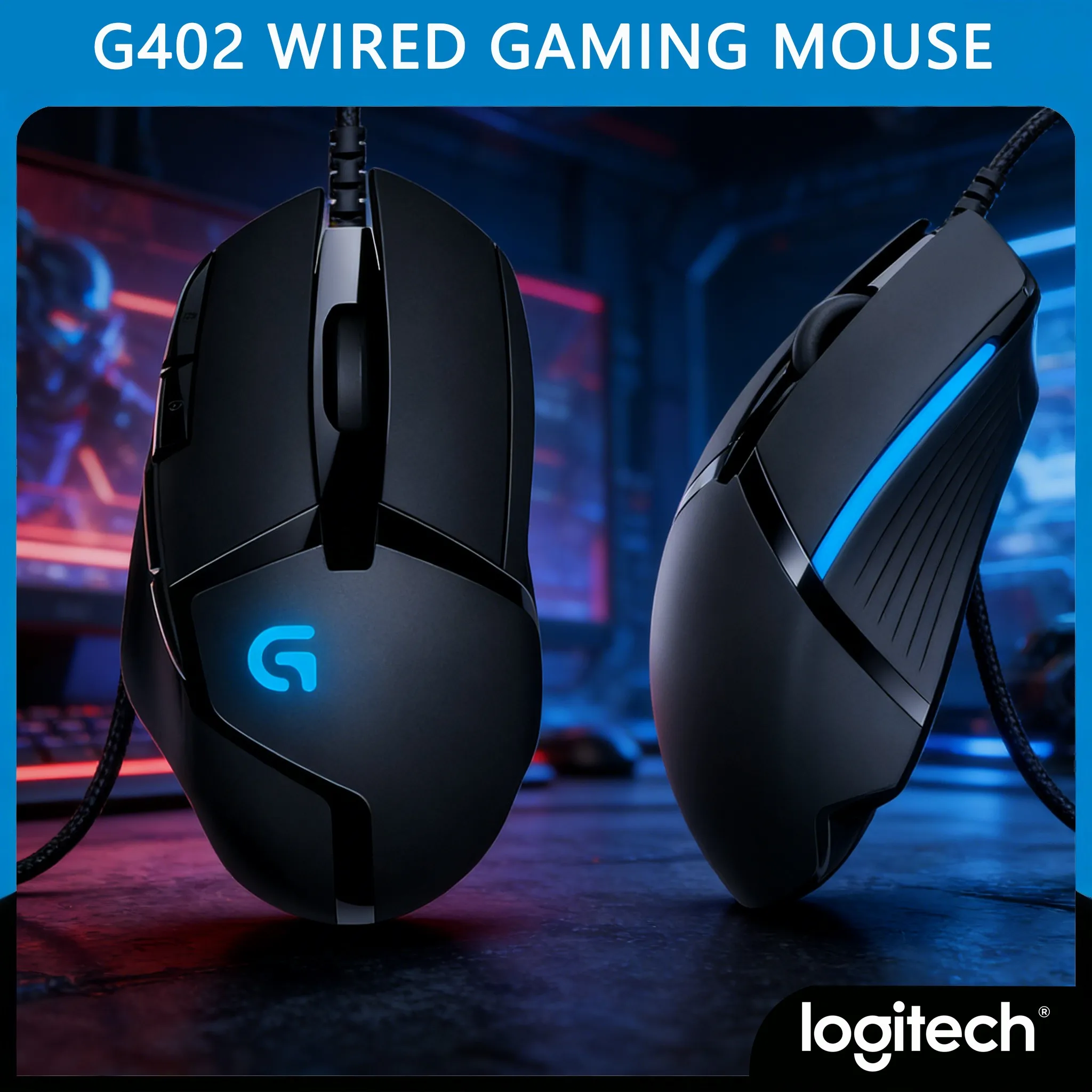 

G402 Hyperion Fury LOL Gaming Mouse 8-Key Macro Programming High-Speed Tracking