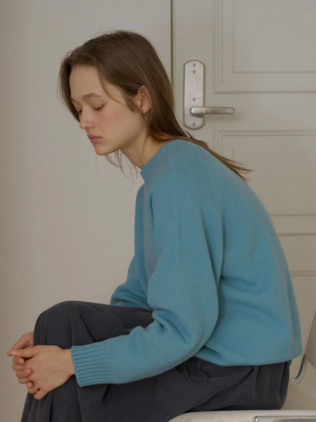 100% wool sweater women's 2025 autumn and winter new Korean high-end designer knitted sweater