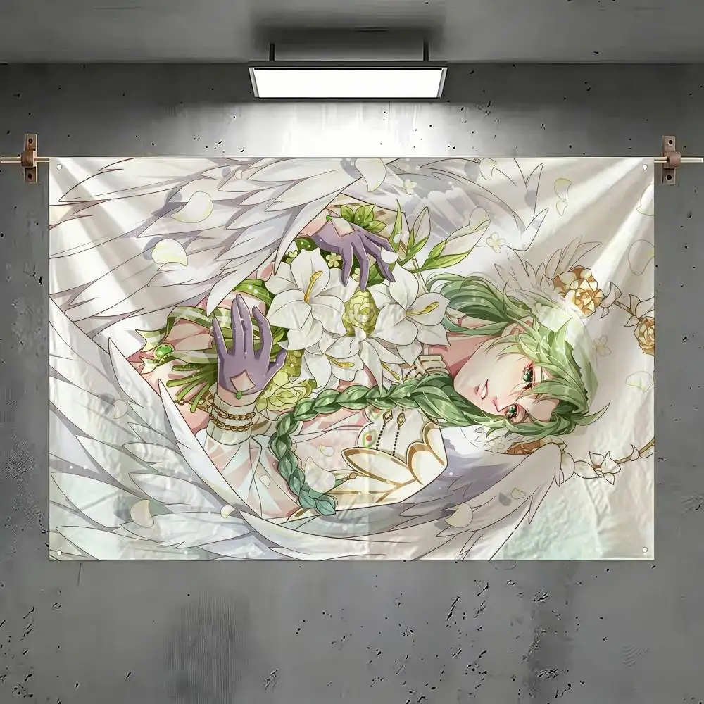 O-Olivine Nu Carnival Flags Wall Hanging Tapestry Outdoor Garage Room Decorative flag Background