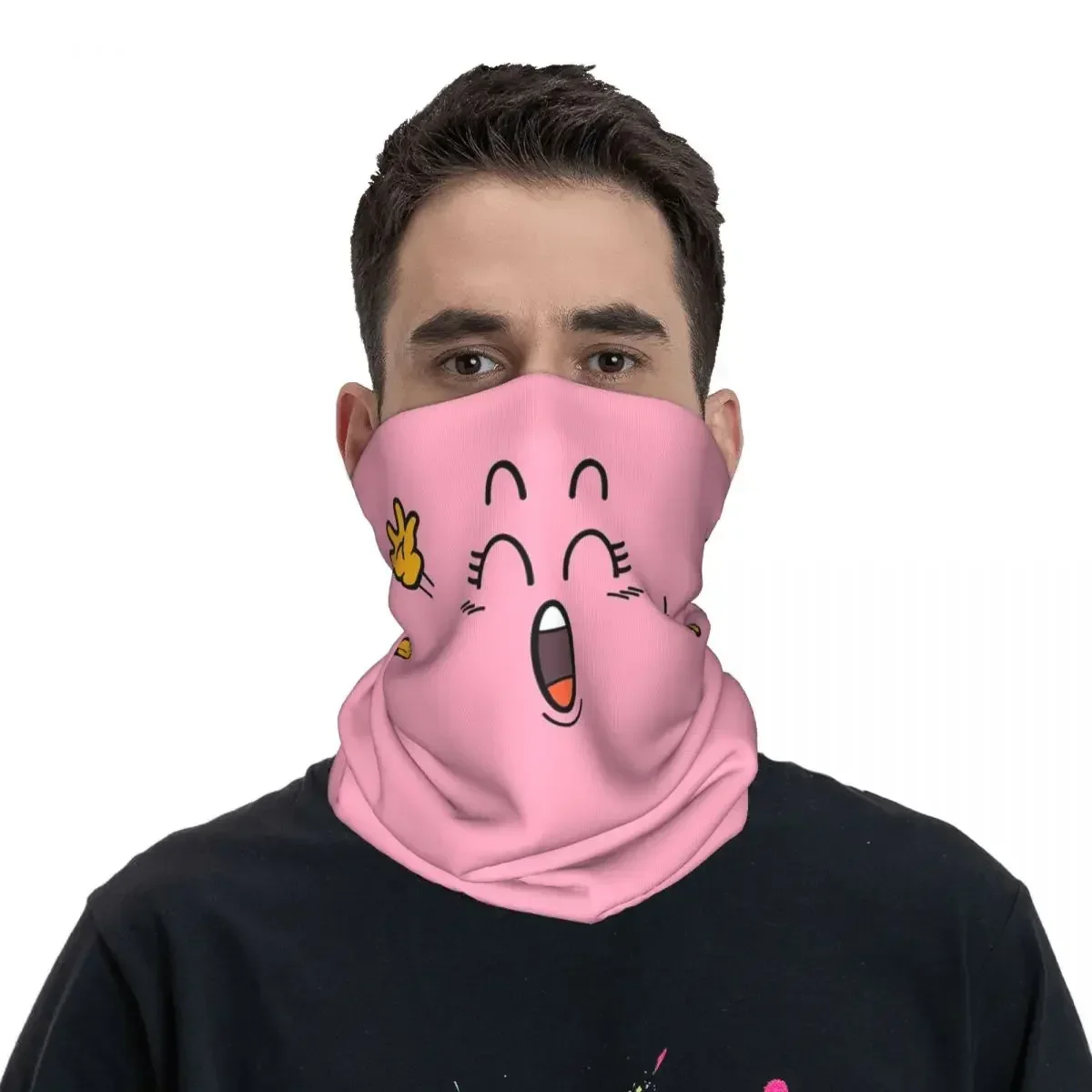 Dr Slump Arale's Pink Poop Bandana para hombre y mujer, pañuelo estampado para el cuello, bufanda para ciclismo, senderismo y pesca, a prueba de viento