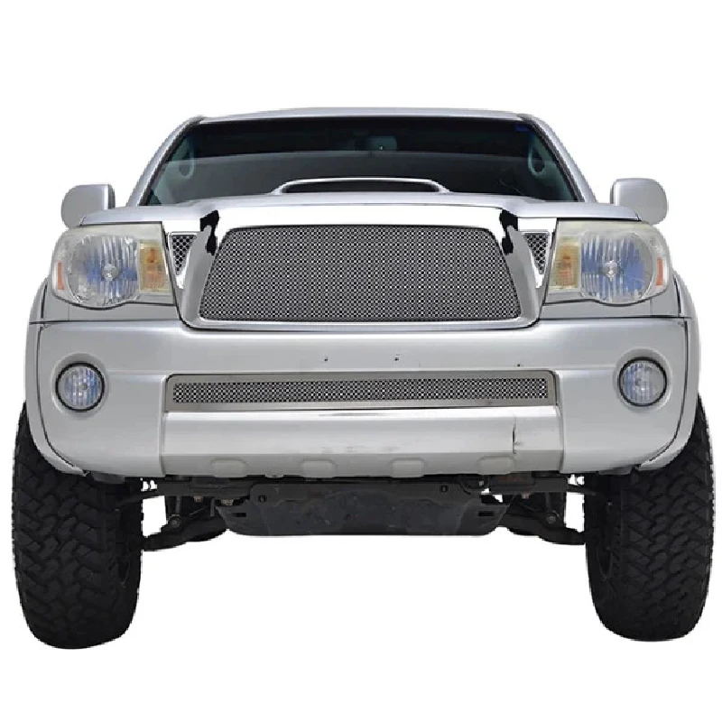 

Popular Stainless Steel Wire Mesh Replacement Grilles Black Front Chromed Grill for Tacoma 2005-2011