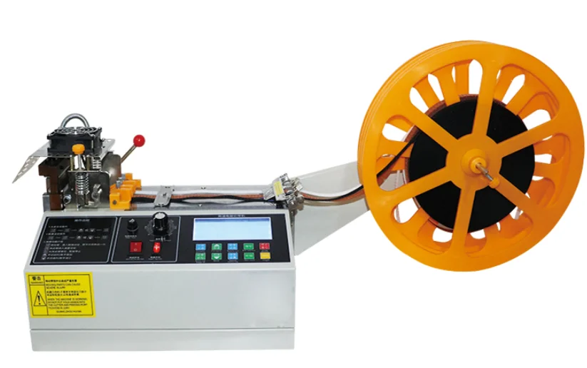 Automatic cold and hot knife elastic band nylon webbing tape cutting machine