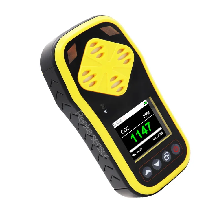 Handheld portable carbon dioxide meter co2 detector with alarm function