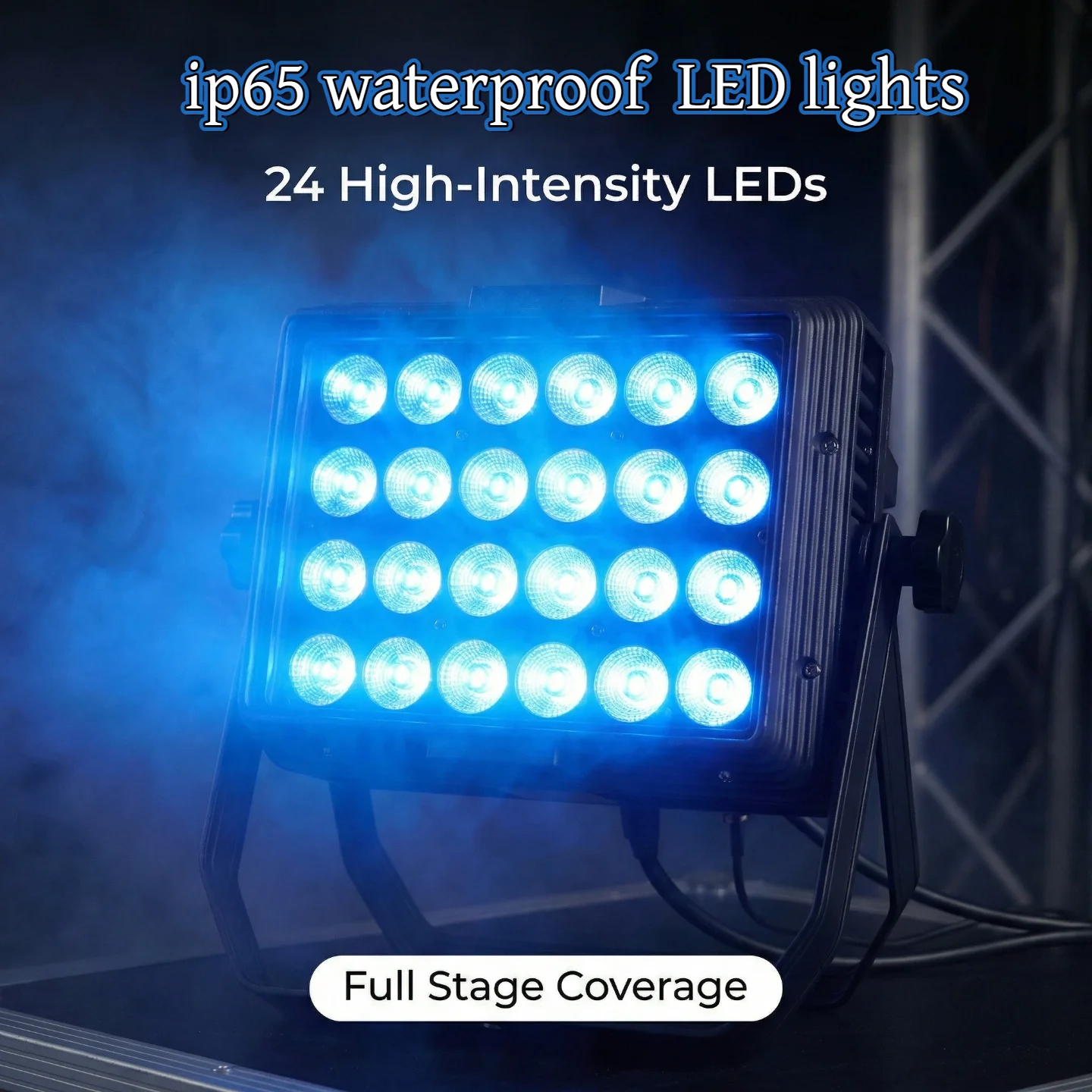IP65 Waterproof 24x18W RGBWA UV 6in1 Outdoor  Stage Light LED Square Par Light DJ DMX Disco Equipment Bar Dance Floor Lighting