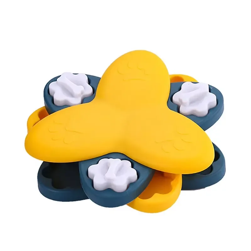 Slow Turntable Pet Puzzle Feeder Educational Smart Dog Toy Interactive Food Dispenser for Dogs Puppy Training Accessories