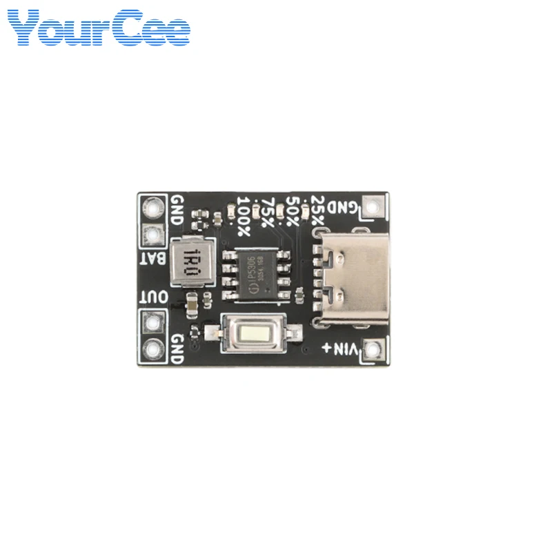 5pcs/1pc 5V 2A Step Up Charge-discharge Integrated Power Module Type-C USB Boost Charge Discharging Compat 4.2V Lithium Battery