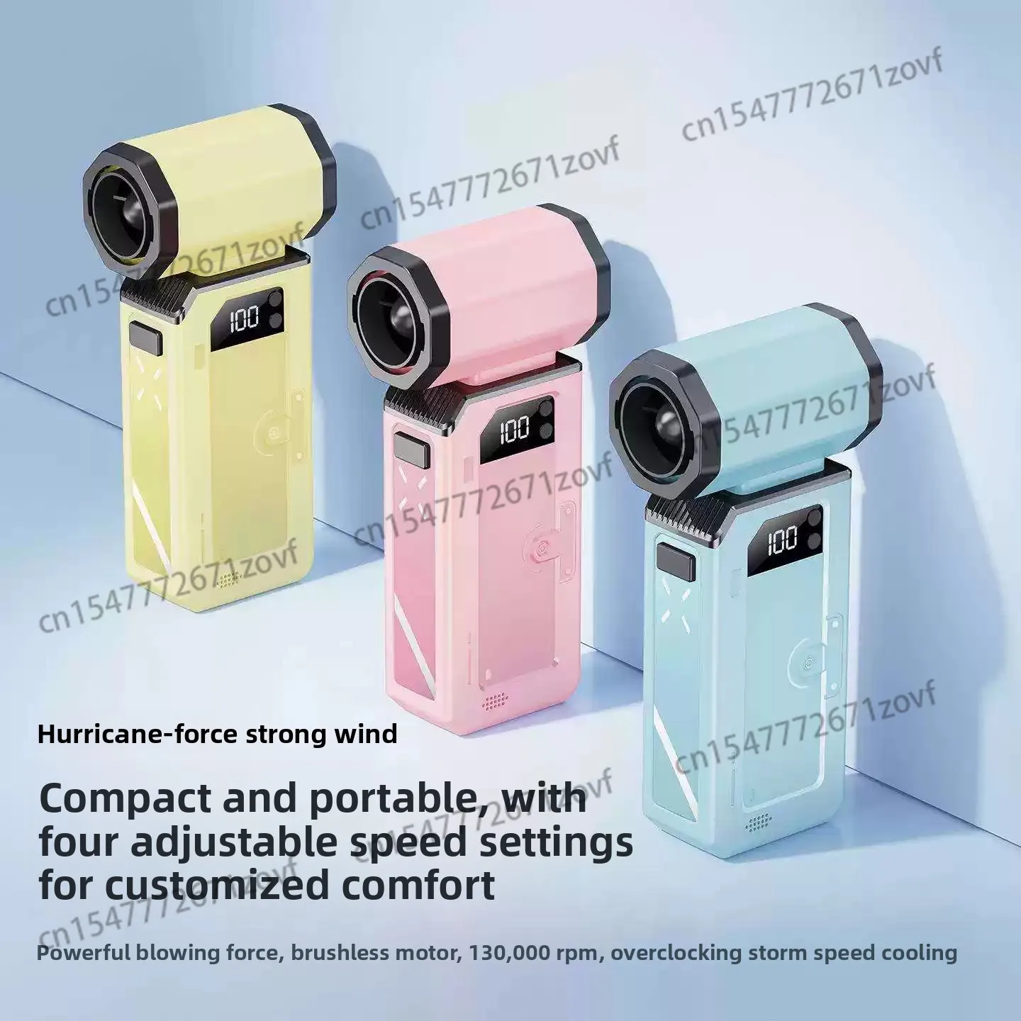 High Speed Fan Car Vacuum Cleaner Turbo Handheld Brushless Motor Portable Dust Blower Wireless 6000PA Large Suction