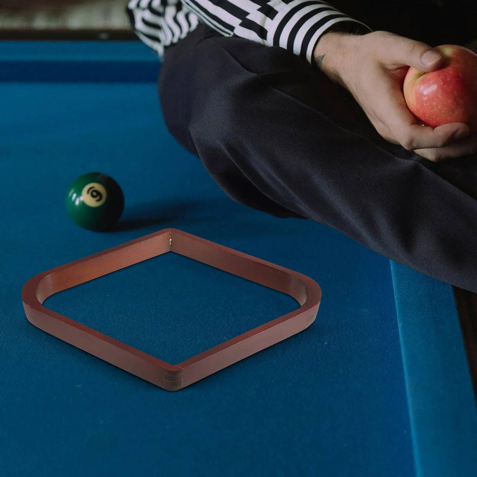 

Wooden Billiard Rack Triangle Solid Wood Polished Edges for Rooms Bars Pool Table Accessories Billiard Ball Triangle
