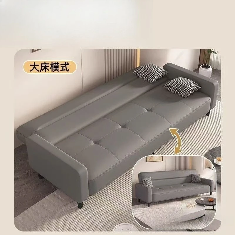 Multifunctional Variable Bed Rental House Sofa Apartment Living Room Cat Scratch Sofa Bed Integrated Dual-Use Bedroom
