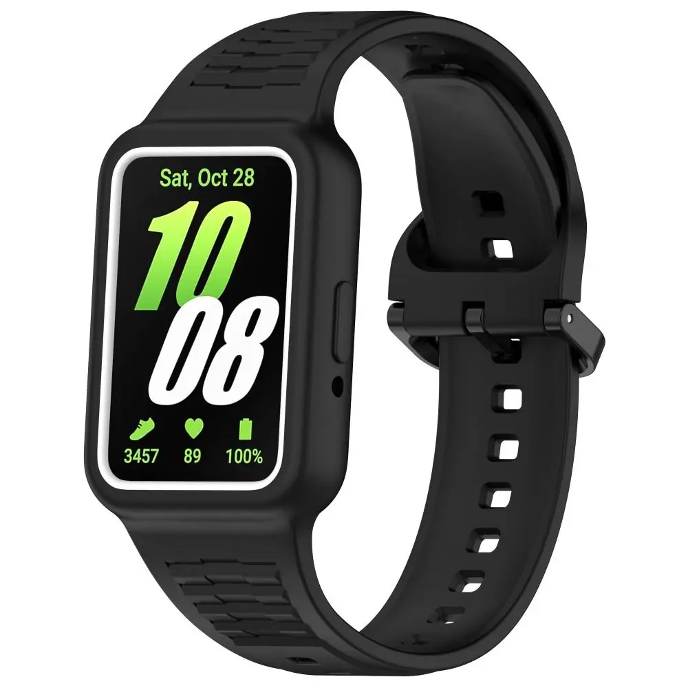 Replacement Case+Strap Bracelet Silicone Silicone Watch Strap Integrated Smart Watch for Samsung Galaxy Fit3/Huawei Band 9/8